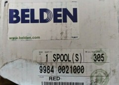 (1) Belden Hook-Up Wire, 1 Conductor, 24 AWG, 7×32 Strands, Tinned Copper, PVC