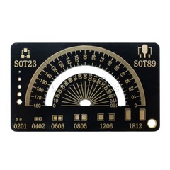 4cm FR4 Multifunctional PCB Reference Ruler Measuring Tool Angle Measure Meter