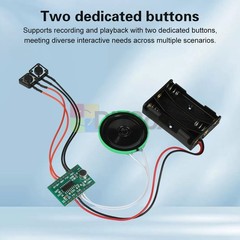 Dual-Button Recording Module 60-sec Voice Recorder DIY Electronic Greeting Card