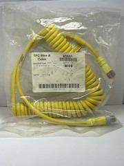 TPC Wire & Cable 60851 Super-Trex DC Micro 4-Pin M/F Coiled Cordset 1-5ft NEW