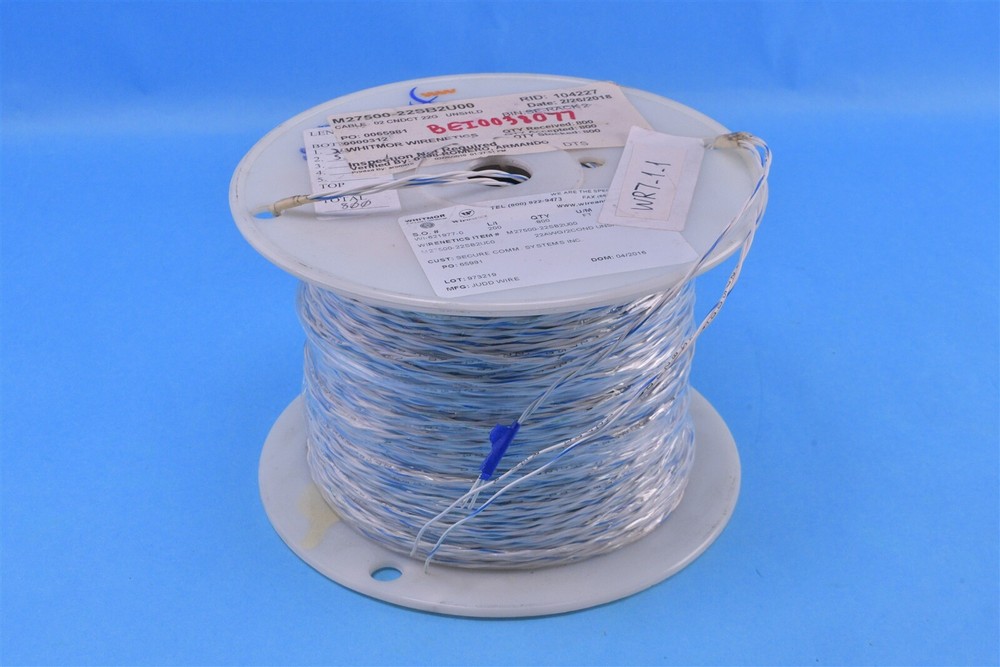 800′ TE Connectivity Multi Conductor Twisted Pair Cable 22AWG 2Cond