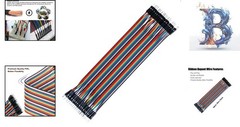 30cm Male-Male Jumpers: 40pcs Multicolored Dupont Wire Kit for DIY Electronics