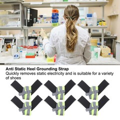 6pcs ESD Anti Static Foot Heel Straps Adjustable for Grounding Removing Static