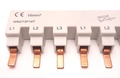 Eaton WMZT3P18T Busbar Three Poles, 18 Terminals, 480v AC 96v DC, 80 A Max