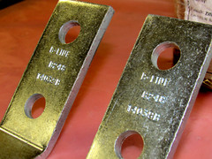 B-LINE B248-ZN 45 DEGREE OPEN ANGLE 4-HOLE ZINC PLATED (LOT OF 4)