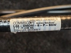 (QTY 2)CommScope L4A-DMDM-8-P-SGW 8′ LDF4-50A SureFlex Jumper Cable 7-16DIN MALE