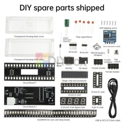 DIY Digital Clock Kit Voice Control Music Spectrum Display LED DIY Soldering Kit