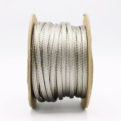 50 FT Flat Braided braid Tinned Copper Wire 1/4″ Wide Ground Strap USA