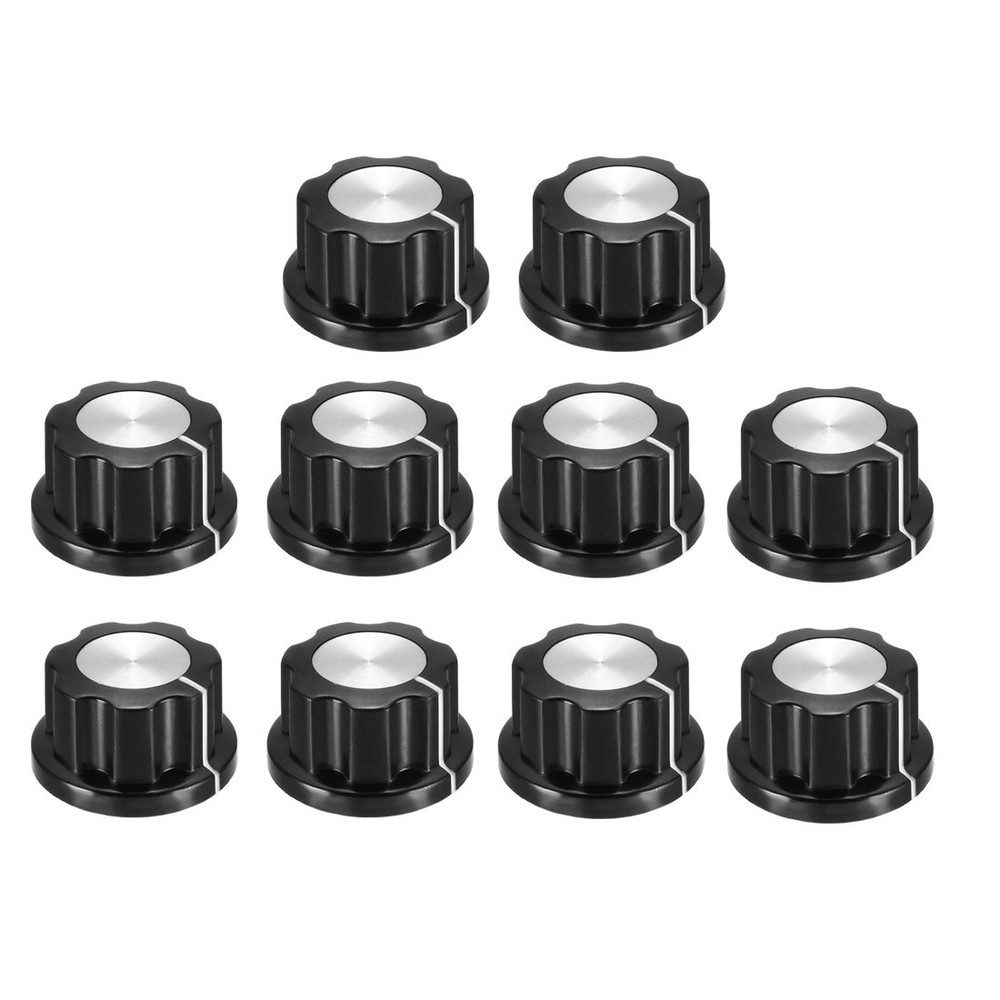 10Pcs Speaker Control Knob Power Amplifier Knob 23mm Dia. Rotary Knobs
