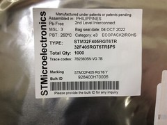 STM32F405RGT6 ST MICRO IC MCU 32BIT 1MB FLASH 64LQFP SMD ROHS 4 PIECES