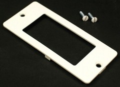 Wiremold 5507R, Ivory, Rectangular, Faceplate for 2400D Series Raceway, 1 pc