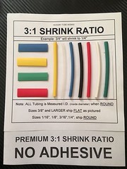 50′ Premium 1/2″ BLACK 3:1 Shrink Ratio (NO ADHESIVE) Heat Shrink Tubing