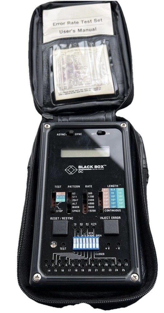 Black Box Error Rate Test Set RS232-C Tester
