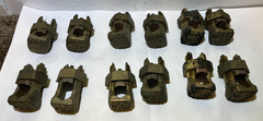 Lot of 12 – Burndy KS27 Ground Bolt Connectors R3/0 T8-3/0