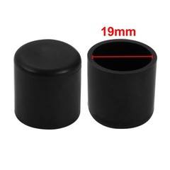 19mm Inner Diameter Chair Leg Floor Protectors Table Feet Tips Covers Caps 20pcs
