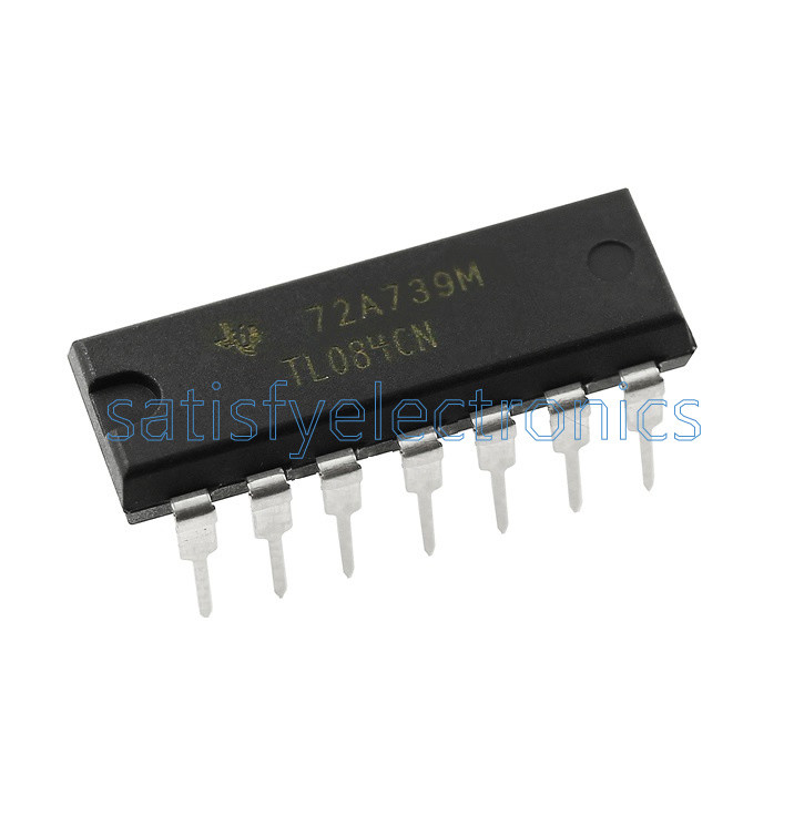 10PCS IC TL084 TL084CN ST OPAMP JFET 3MHZ QUAD 14DIP