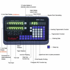 10″ x 60″ Linear Glass Scale 2 Axis DRO Digital Readout Kit for Lathe Machine US