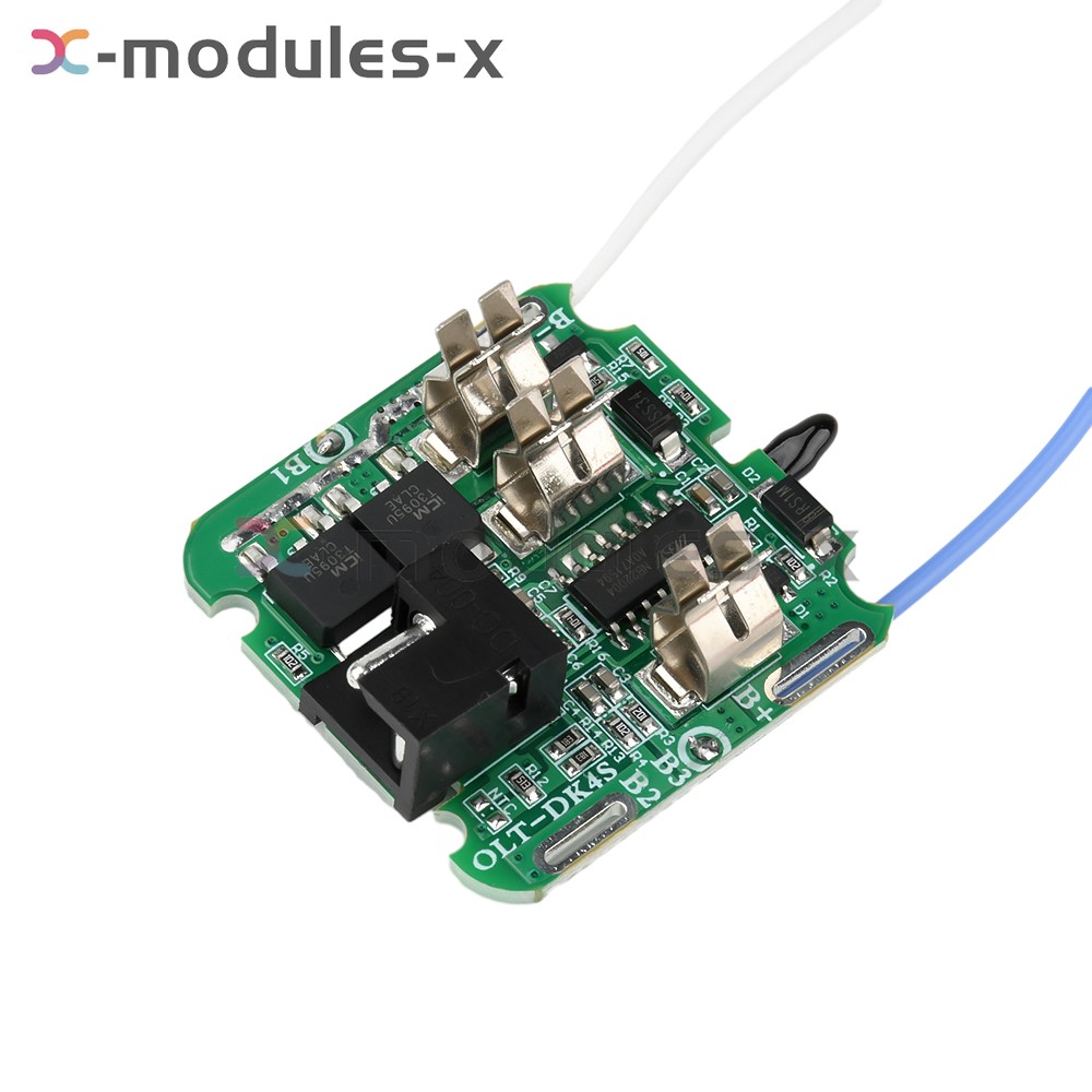 4S 16.8V 30A 18650 Li-ion Battery Protection Board BMS Dual MOS for Power Tools