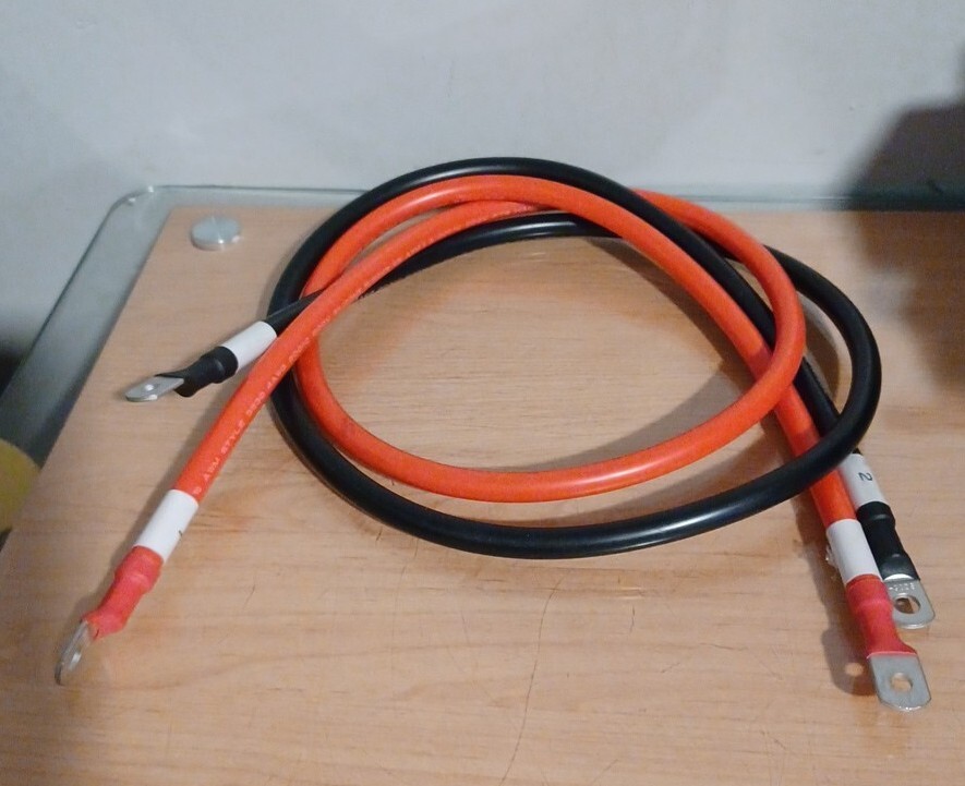 Pair 4 AWG Heat Resistant Wire 200°C 600V Silicone Rubber 4′ Ft High Flexibility