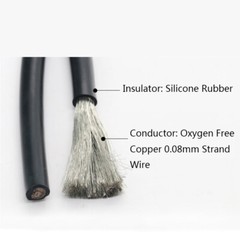 1/5M Flexible Soft Tinned OFC Copper Silicone Wire RC Cable ROHS UL 2AWG – 30AWG
