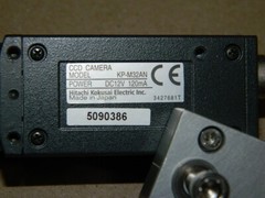 Hitachi KP-M32AN Industrial Vison Camera & Edmunds 35MM 54689 Double Glass Lens