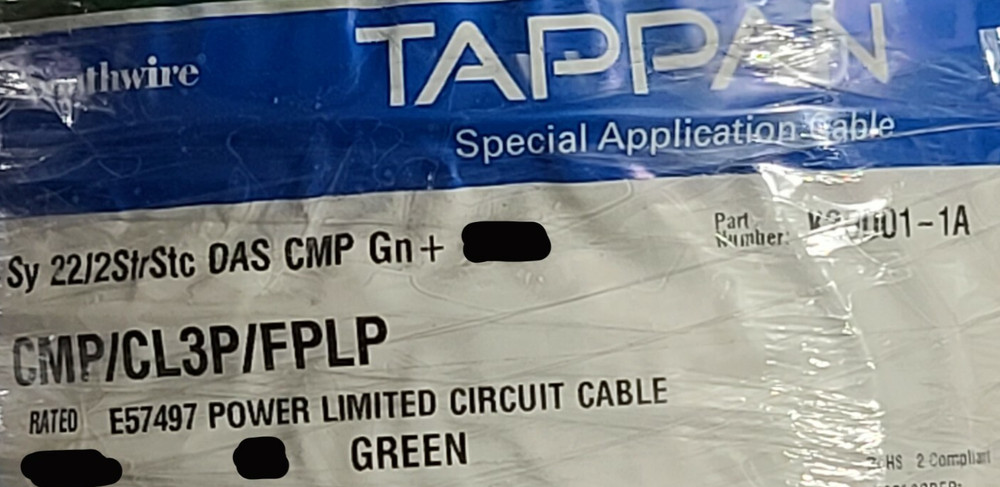 Southwire 22/1P Low Cap Shielded ARC 156 Automated Logic Control Green CMP /50ft