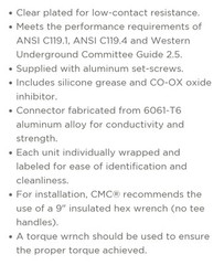 CMC SSBC500-S 4port 500KCMIL-12AL-CU