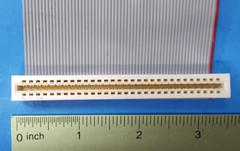 (2PCS) 6″ FLAT RIBBON CABLE, 60 CONDUCTOR ,28 AWG , WITH CONNECTOR