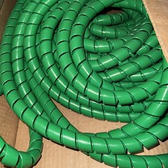 Spiral Cable Wrap  1″ Green  100’ PE-HD