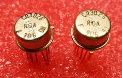 RCA CA3026 Dual Differential Amplifiers TO-5 / 10 Pin (Quantity 2)