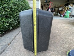 Platt Luggage 903 Blow Molded Hard Case with Foam Lining – Black 27x16x10 In.