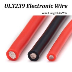 14 AWG Flexible Soft Silicone Wire Cable Red Black LED Connecting Factory Price