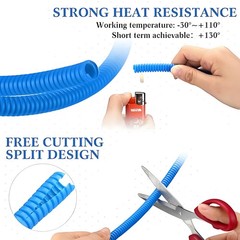 Flexible Conduit Cable Protector Split PP Wire Loom Harness Sheathing Tubing