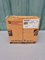 New in Box Superior Essex 51-240-45 Category 5e Riser Cable 4X24 720ft