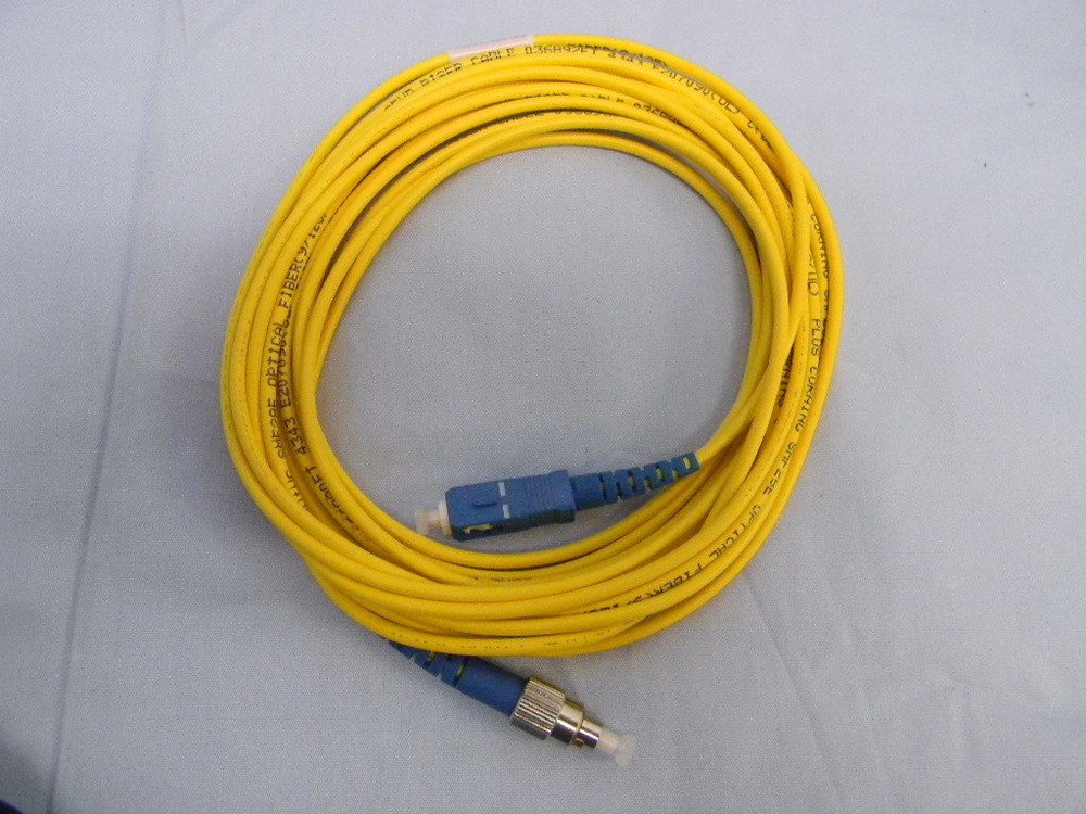 NEW Simplex 9/125 SM FC-SC/UPC Fiber Optic Cable 5 Meters