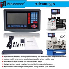 2/3 Axis LCD DRO Digital Readout 5um TTL Linear Glass Scale CNC Milling Lathe US