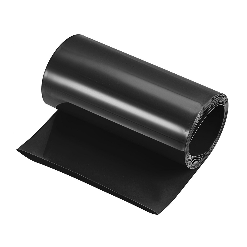 Battery Wrap 150mm 6-inch Flat 10ft PVC Heat Shrink Tube Wraps Black