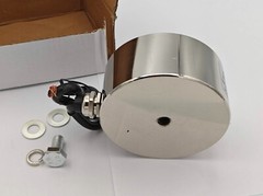 80mm x 38mm Size DC 24V 1000N Sucking Disc Solenoid Lift Holding Electromagnet