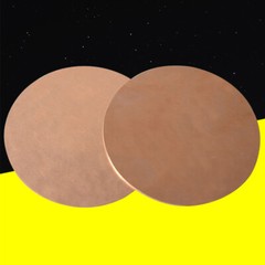 Thick 0.8~3mm H62 Solid Pure Copper Discs Round Plate Metal Sheet Dia 50mm~200mm