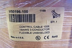 NEW AUTOMATION DIRECT 16 AWG 3 CONDUCTOR FLEXIBLE UNSHIELDED 100′ CONTROL CABLE
