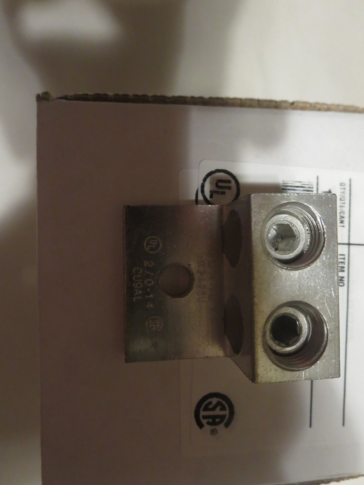 NEW Box of 12 Burndy K2A26U Two Conductor Aluminum Mechanical Lugs 391005