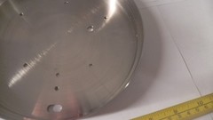 Aluminum cover Nickel plated, 6-9/16″ OD x point 960″ tall