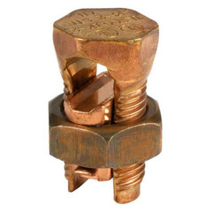 Ilsco IK-250, 35 kV, 250 KCMIL to 2/0 AWG Run/Tap, Copper Split Bolt, 1 pc