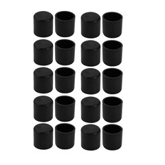 19mm Inner Diameter Chair Leg Floor Protectors Table Feet Tips Covers Caps 20pcs
