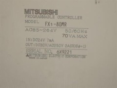 Mitsubishi FX1-80MR FX180MR Programmable Controller AC85-264V DC30V/AC250V