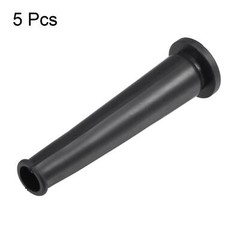 Cord Boot Protector Cable Sleeve Rubber 69mm Length Black 5 Pcs