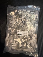Non-Insulated Copper Tin Plated Ring Terminal, 5/16″ Stud (100 PCS)