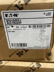 NEW B-LINE B281SQSS4, 6X6 STAINLESS POST BASE LOT OF 2