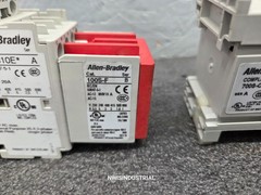Lot of 2-ALLEN BRADLEY 700S-CF620EJC /A SAFETY RELAY W/ 700-CF310E* /A W/ 100S-F