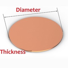 Copper Discs Round 0.5mm – 5mm Copper Metal Discs Round Solid Copper Discs